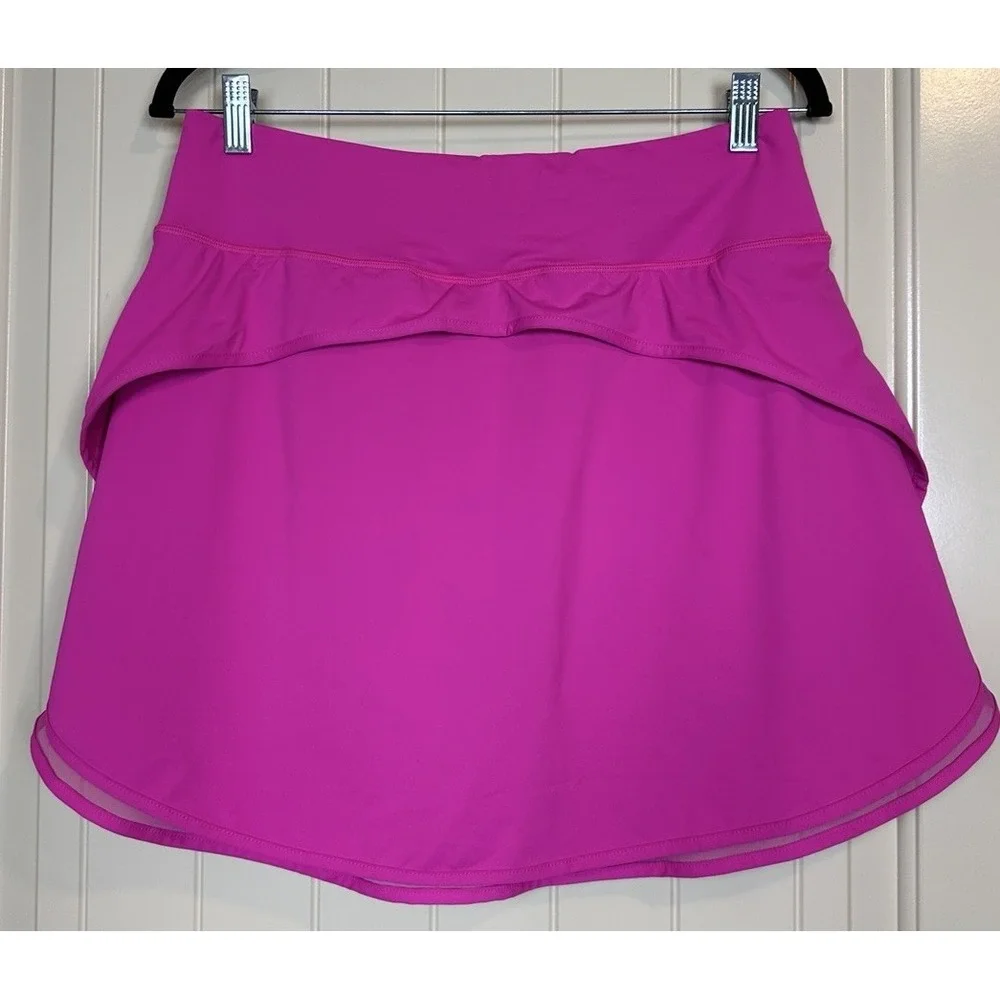 Unbranded Pink Pickleball Tennis Golf Athleisure skort skirt pockets sz 10 GUC‎